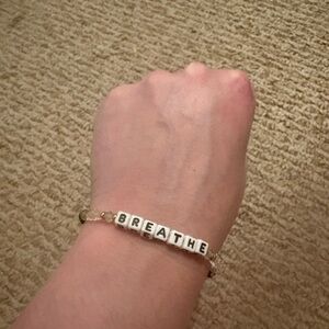 “Little Words Project” Beaded 'Breathe' Bracelet
